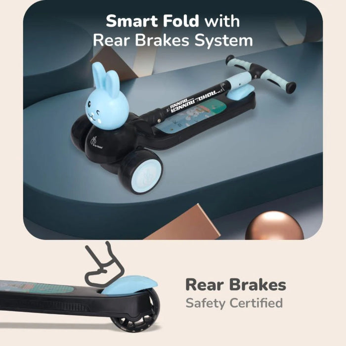 R For Rabbit -Road Runner Bunny - Black Blue-Ride Ons-R for Rabbit-Toycra