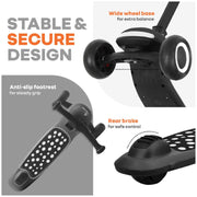 R For Rabbit Road Runner Jazz Scooter for Kids With ABEC7 Bearings, LED PU Wheels & Foldable Frame