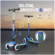 R For Rabbit Road Runner Jazz Scooter for Kids With ABEC7 Bearings, LED PU Wheels & Foldable Frame