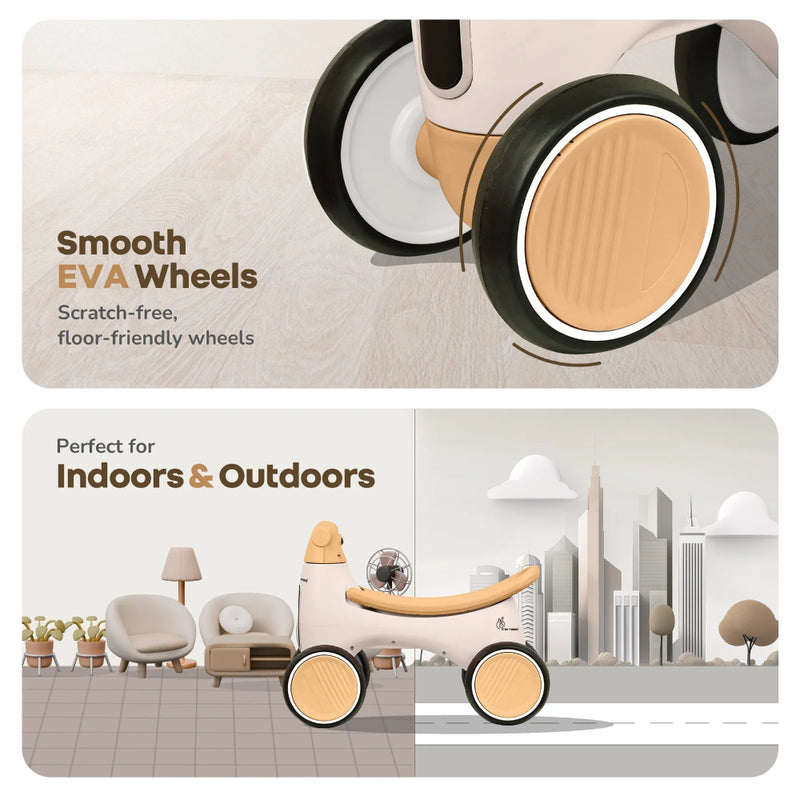 R For Rabbit Speedster Glider Rideon Car Beige