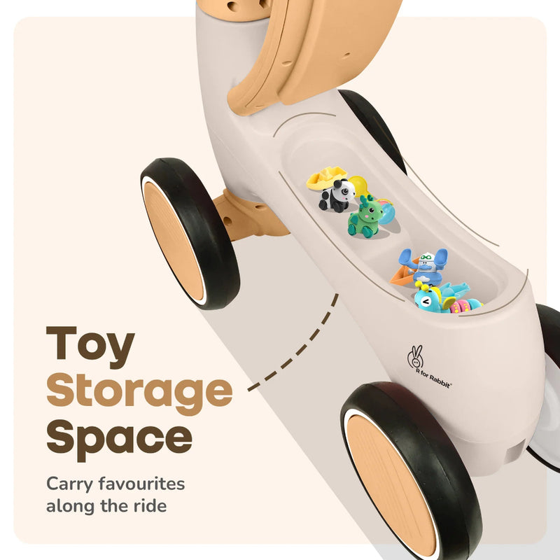 R For Rabbit Speedster Glider Rideon Car Beige
