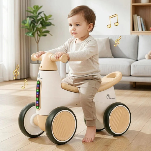 R For Rabbit Speedster Glider Rideon Car Beige-Ride Ons-R for Rabbit-Toycra