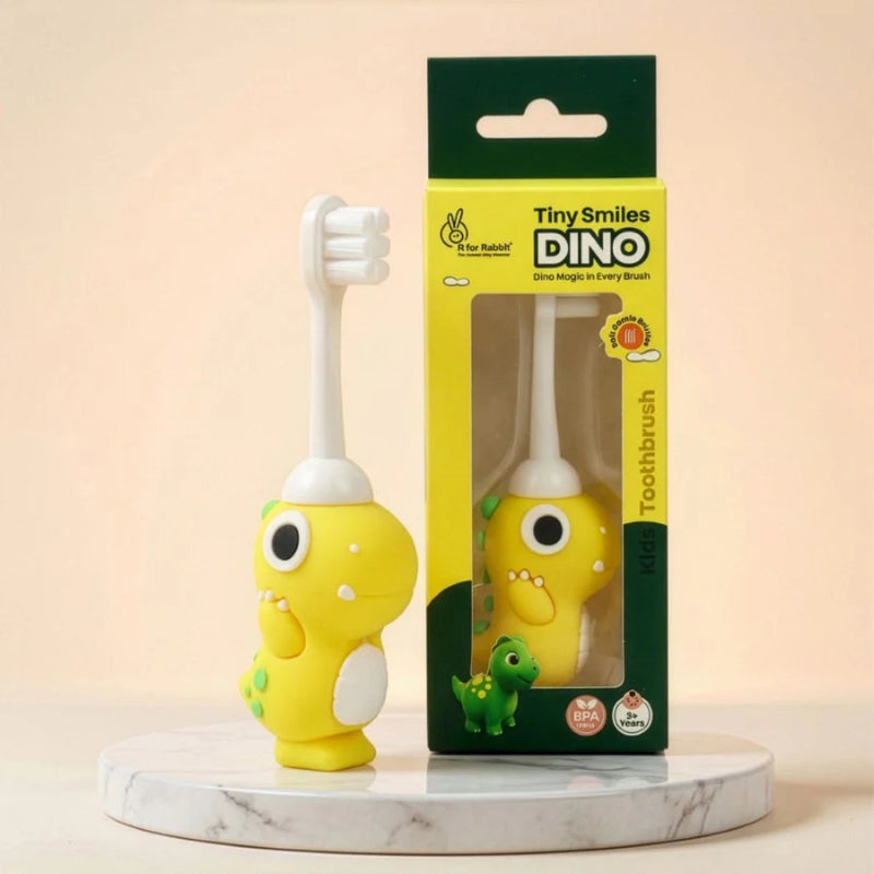 R For Rabbit Tiny Smiles Dino Kids Toothbrush