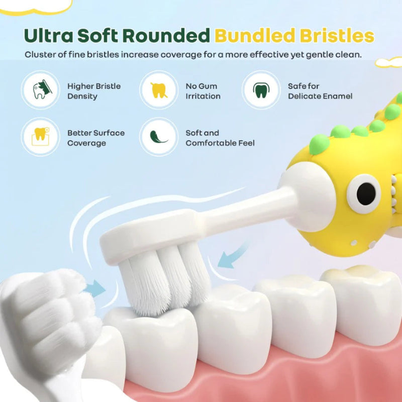 R For Rabbit Tiny Smiles Dino Kids Toothbrush
