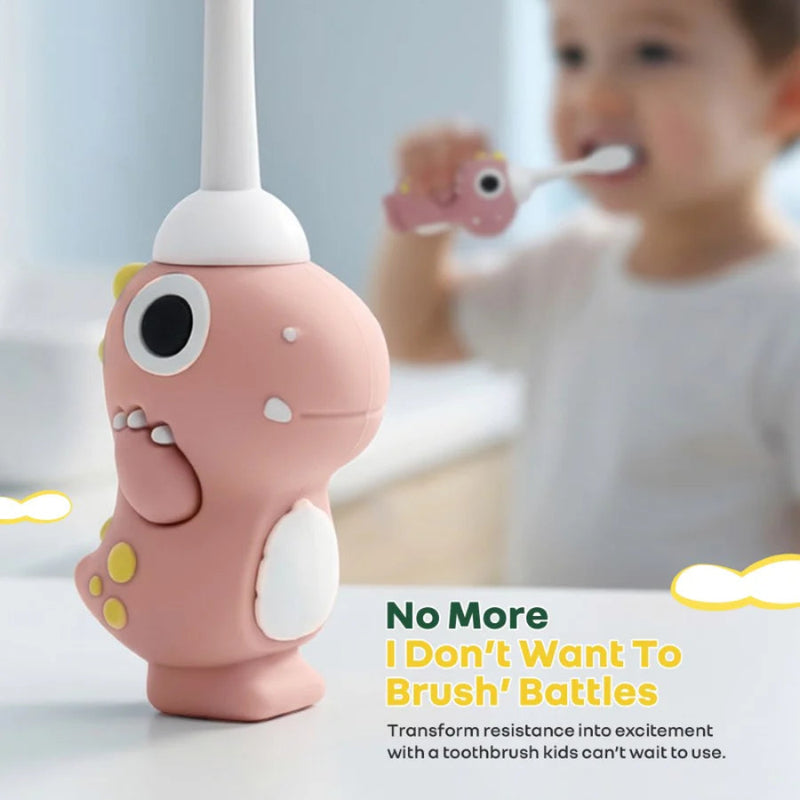 R For Rabbit Tiny Smiles Dino Kids Toothbrush
