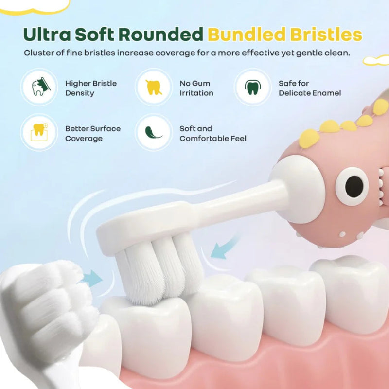 R For Rabbit Tiny Smiles Dino Kids Toothbrush