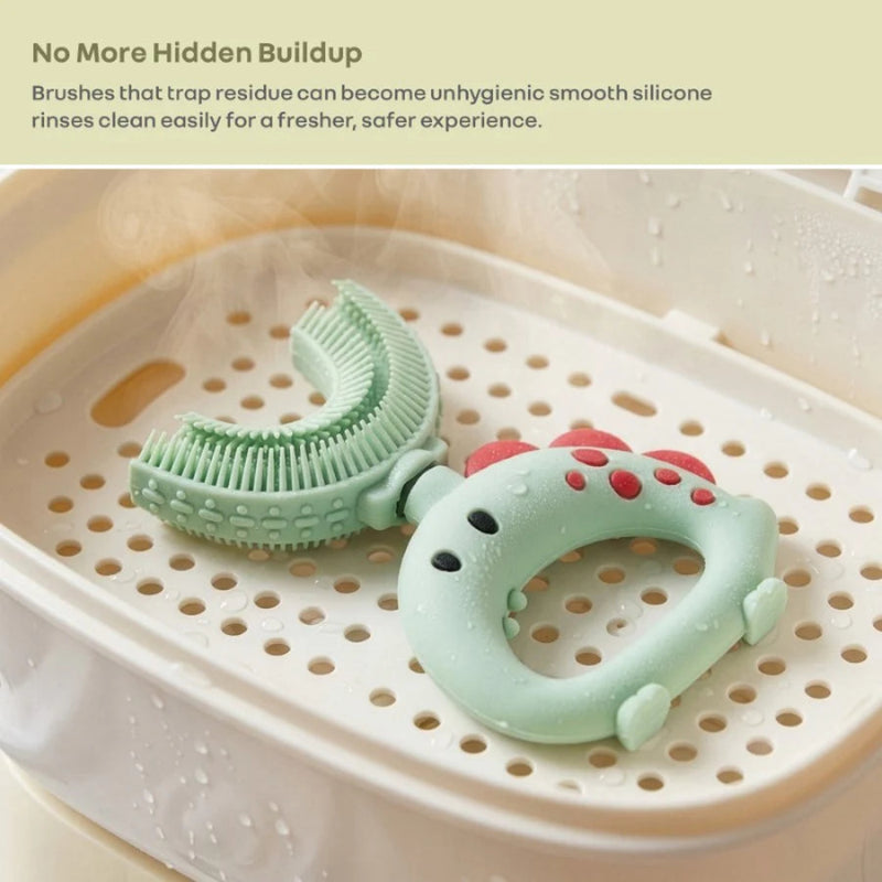 R For Rabbit Tiny Smiles U Kids Toothbrush - Green