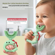 R For Rabbit Tiny Smiles U Kids Toothbrush - Green