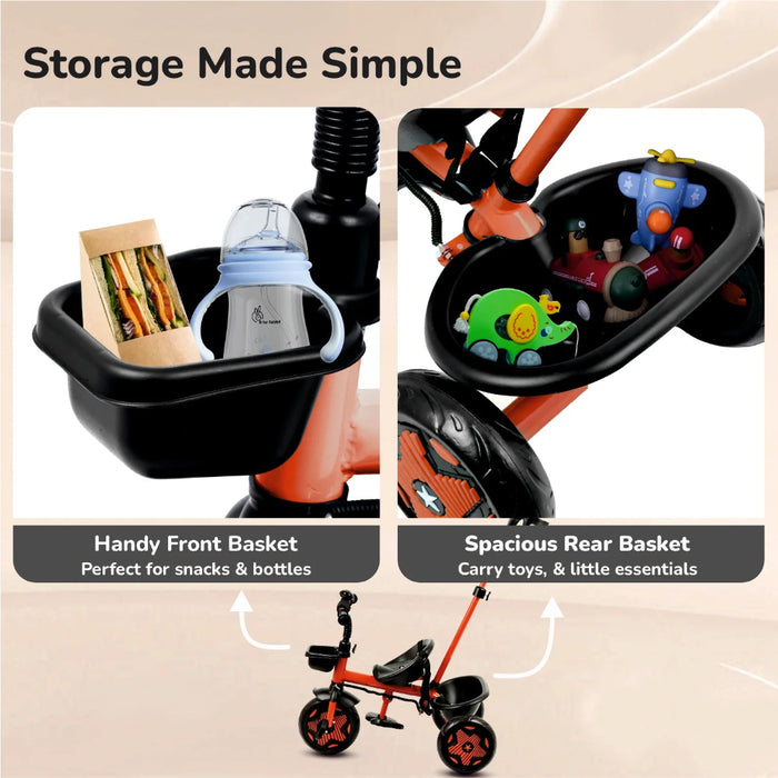 R For Rabbit - Tiny Toes R20 Ace - Tricycle - Cherry Red-Ride Ons-R for Rabbit-Toycra