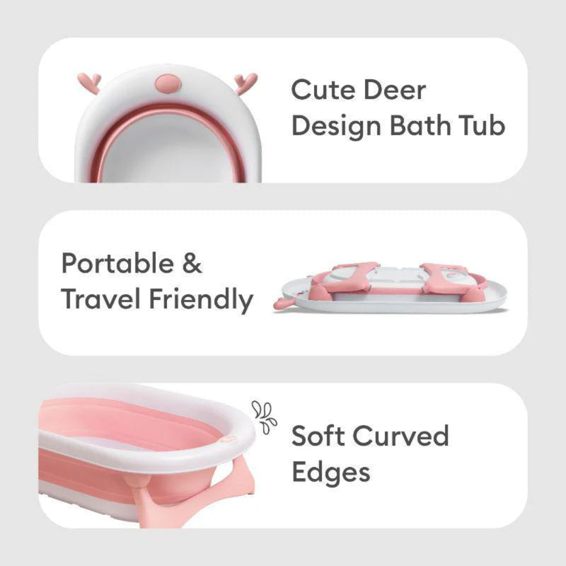 R for Rabbit Bubble Double Aqua Baby Bath Tub Compact Fold & Portable