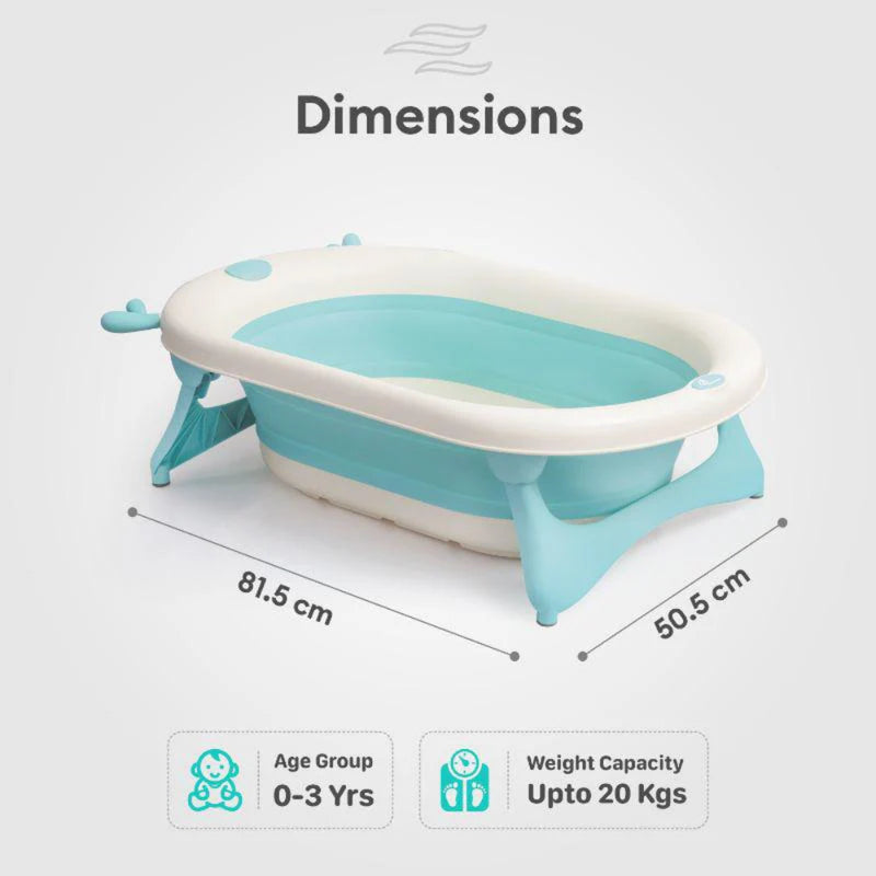 R for Rabbit Bubble Double Aqua Baby Bath Tub Compact Fold & Portable