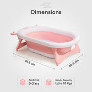 R for Rabbit Bubble Double Aqua Baby Bath Tub Compact Fold & Portable