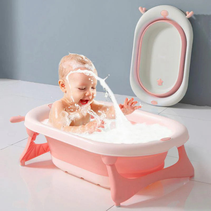 R for Rabbit Bubble Double Aqua Baby Bath Tub Compact Fold & Portable