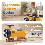 R for Rabbit Iya Iya Aero Ace Swing Car for Kids - Orange Blue
