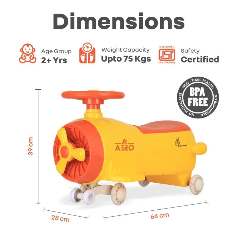 R for Rabbit Iya Iya Aero Swing Car for kids