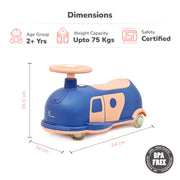 R for Rabbit Iya Iya Caravan – 3-in-1 Multipurpose Ride-On with PU LED Wheels