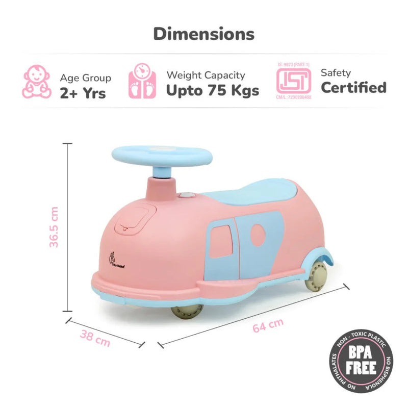 R for Rabbit Iya Iya Caravan – 3-in-1 Multipurpose Ride-On with PU LED Wheels