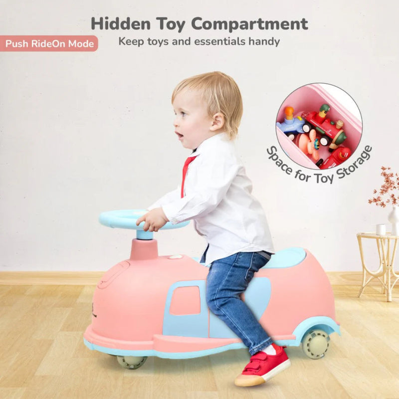 R for Rabbit Iya Iya Caravan – 3-in-1 Multipurpose Ride-On with PU LED Wheels