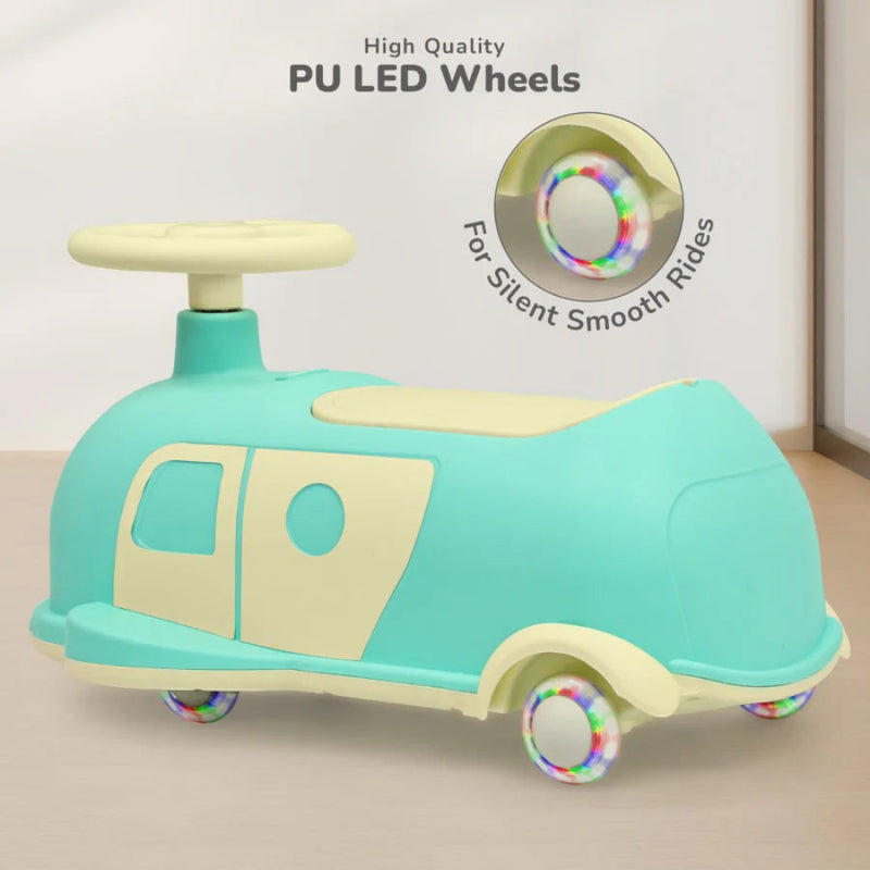 R for Rabbit Iya Iya Caravan – 3-in-1 Multipurpose Ride-On with PU LED Wheels