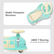 R for Rabbit Iya Iya Caravan – 3-in-1 Multipurpose Ride-On with PU LED Wheels