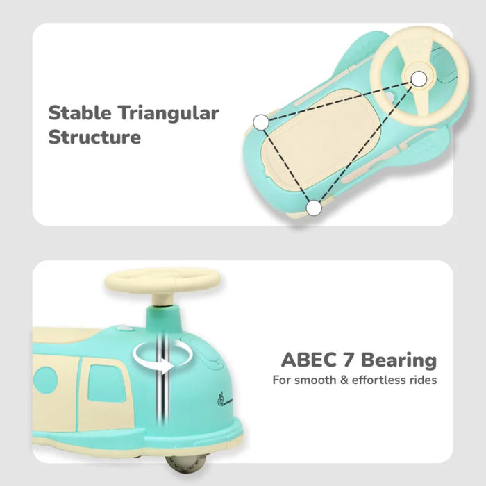 R for Rabbit Iya Iya Caravan – 3-in-1 Multipurpose Ride-On with PU LED Wheels-Ride Ons-R for Rabbit-Toycra