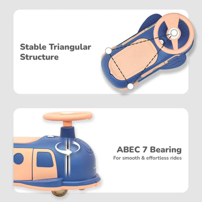 R for Rabbit Iya Iya Caravan – 3-in-1 Multipurpose Ride-On with PU LED Wheels-Ride Ons-R for Rabbit-Toycra