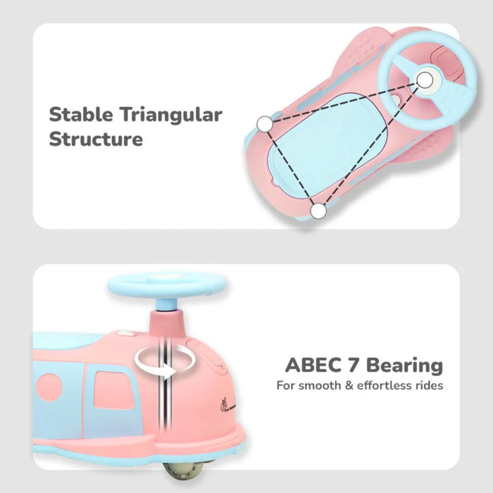 R for Rabbit Iya Iya Caravan – 3-in-1 Multipurpose Ride-On with PU LED Wheels-Ride Ons-R for Rabbit-Toycra