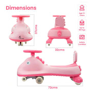 R for Rabbit Iya Iya Dino Kids Swing Car