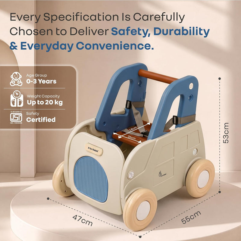 R for Rabbit Kiddie Kart 4-in-1 Push Walker