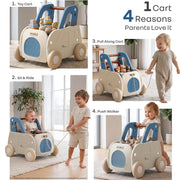 R for Rabbit Kiddie Kart 4-in-1 Push Walker
