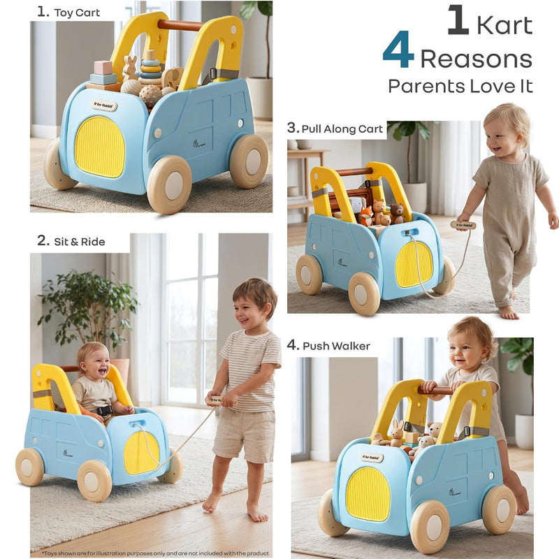 R for Rabbit Kiddie Kart 4-in-1 Push Walker