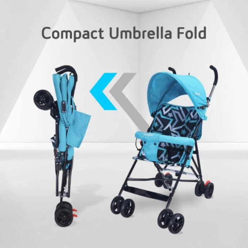 R for Rabbit Kiddie Kingdom Buggy Stroller -Blue