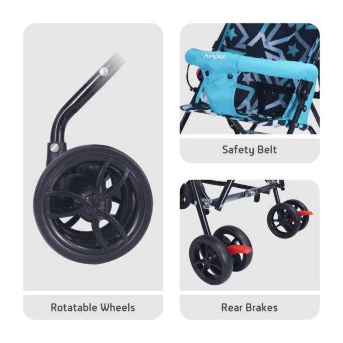 R for Rabbit Kiddie Kingdom Buggy Stroller -Blue-Stroller-R for Rabbit-Toycra