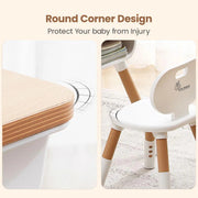 R for Rabbit Little Genius Woodland Kids Study Table With Chair