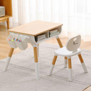 R for Rabbit Little Genius Woodland Kids Study Table With Chair
