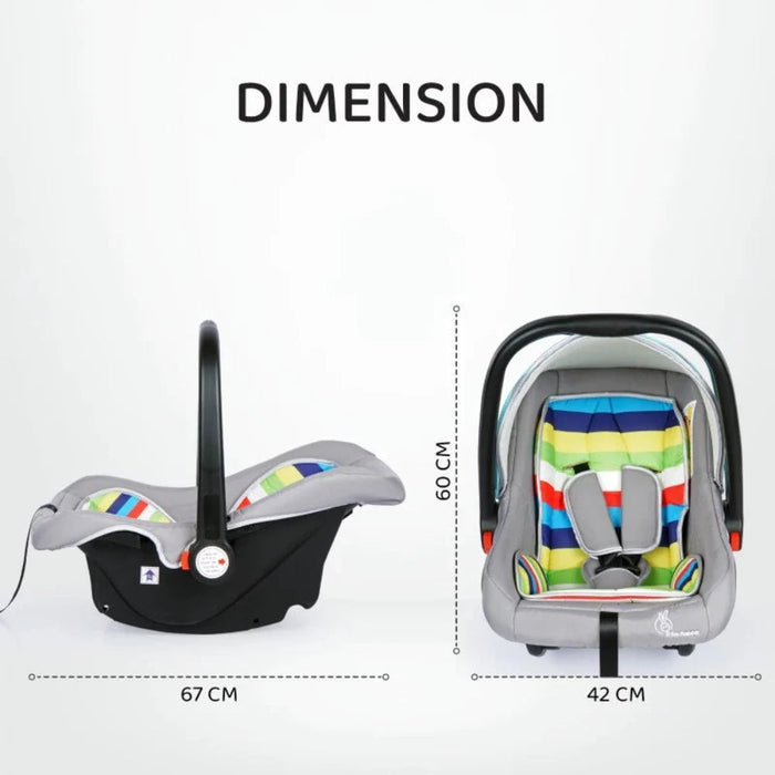 R for Rabbit Picaboo 4 In 1 Multipurpose Baby Carry Cot Cum Car