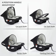 R for Rabbit Picaboo 4 In 1 Multipurpose Baby Carry Cot Cum Car Seat