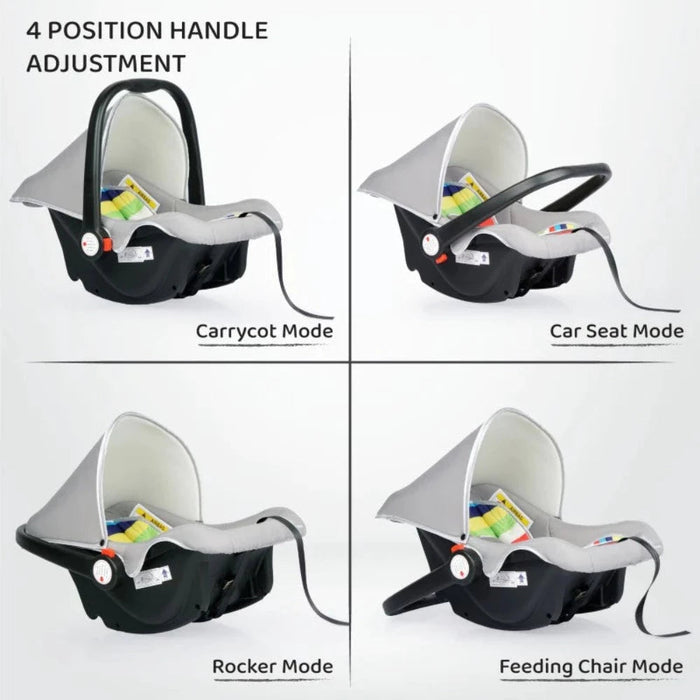 R for Rabbit Picaboo 4 In 1 Multipurpose Baby Carry Cot Cum Car