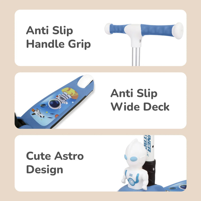 R for Rabbit Road Runner Astro Scooter For Kids With PU LED Wheels-Ride Ons-R for Rabbit-Toycra