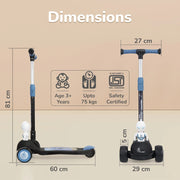R for Rabbit Road Runner Astro Scooter For Kids With PU LED Wheels