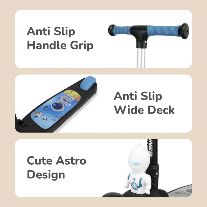 R for Rabbit Road Runner Astro Scooter For Kids With PU LED Wheels-Ride Ons-R for Rabbit-Toycra