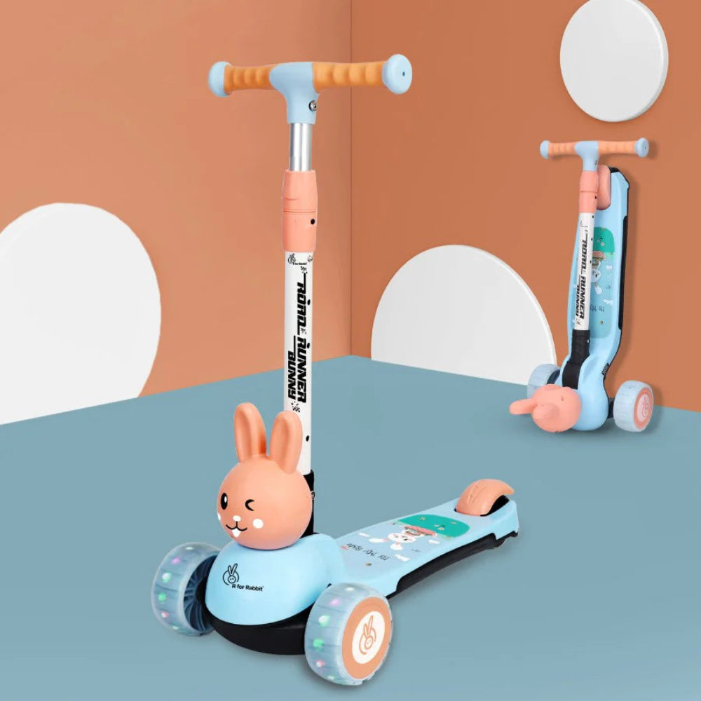 R for Rabbit Road Runner Bunny Scooter For Kids With PU LED Wheels — Toycra