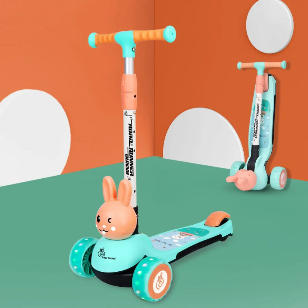 R for Rabbit Road Runner Bunny Scooter For Kids With PU LED Wheels -Gr ...