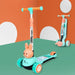 R for Rabbit Road Runner Bunny Scooter For Kids With PU LED Wheels -Green Peach-Ride Ons-R for Rabbit-Toycra