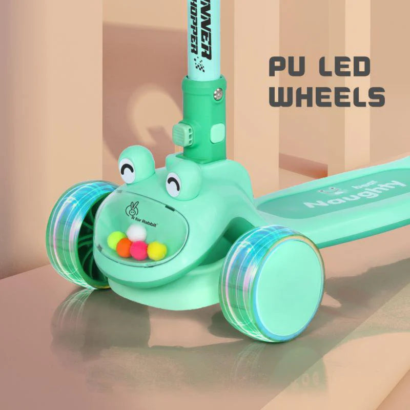 R for Rabbit Road Runner Hopper Scooter For Kids With PU LED Wheels