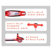R for Rabbit Road Runner Racer 3 Wheel Kids Scooter