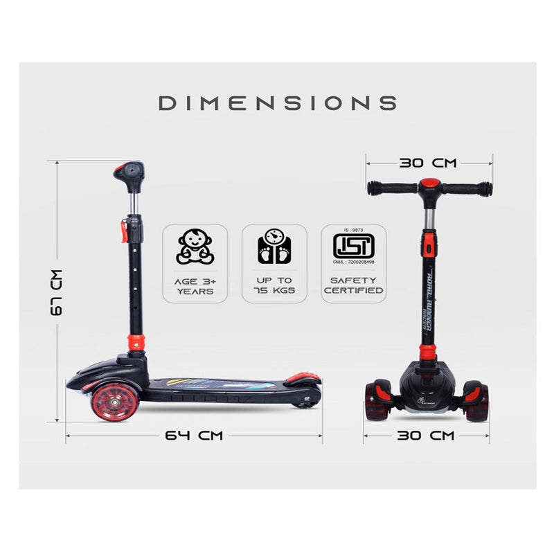 R for Rabbit Road Runner Racer 3 Wheel Kids Scooter