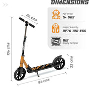 R for Rabbit Road Runner Sportz Scooter - 3 Level Height Adjustment, Easy Fold, Wide Base & Stand