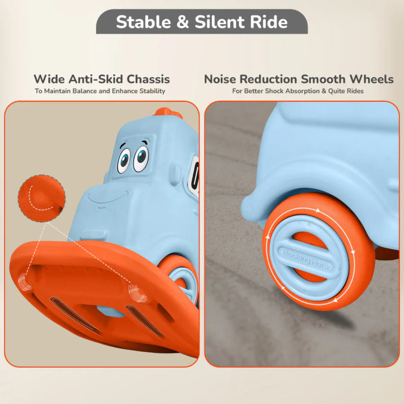 R for Rabbit Rock N Ride 3-in-1 Balance Board, Ride-On & Rocker for Kids