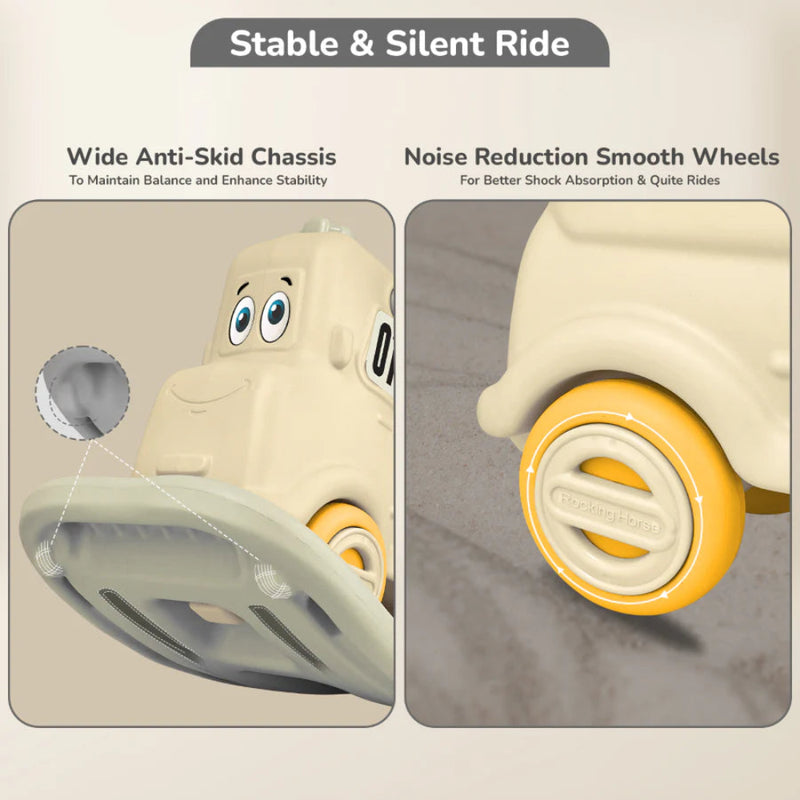 R for Rabbit Rock N Ride 3-in-1 Balance Board, Ride-On & Rocker for Kids